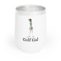 Golf Gal Wine Tumbler Lily