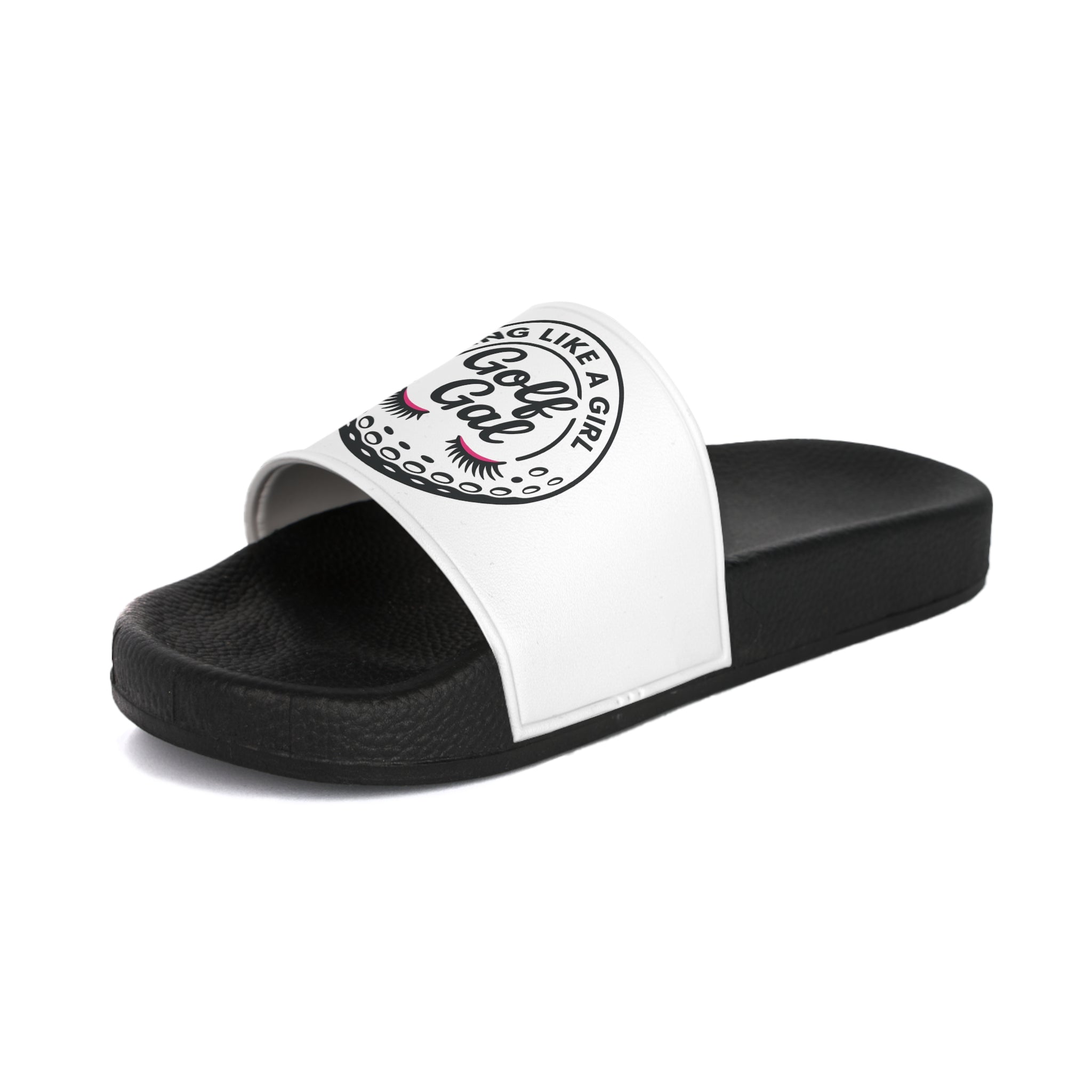 White Swing Like A Girl Golf Gal Women's Slide Sandals