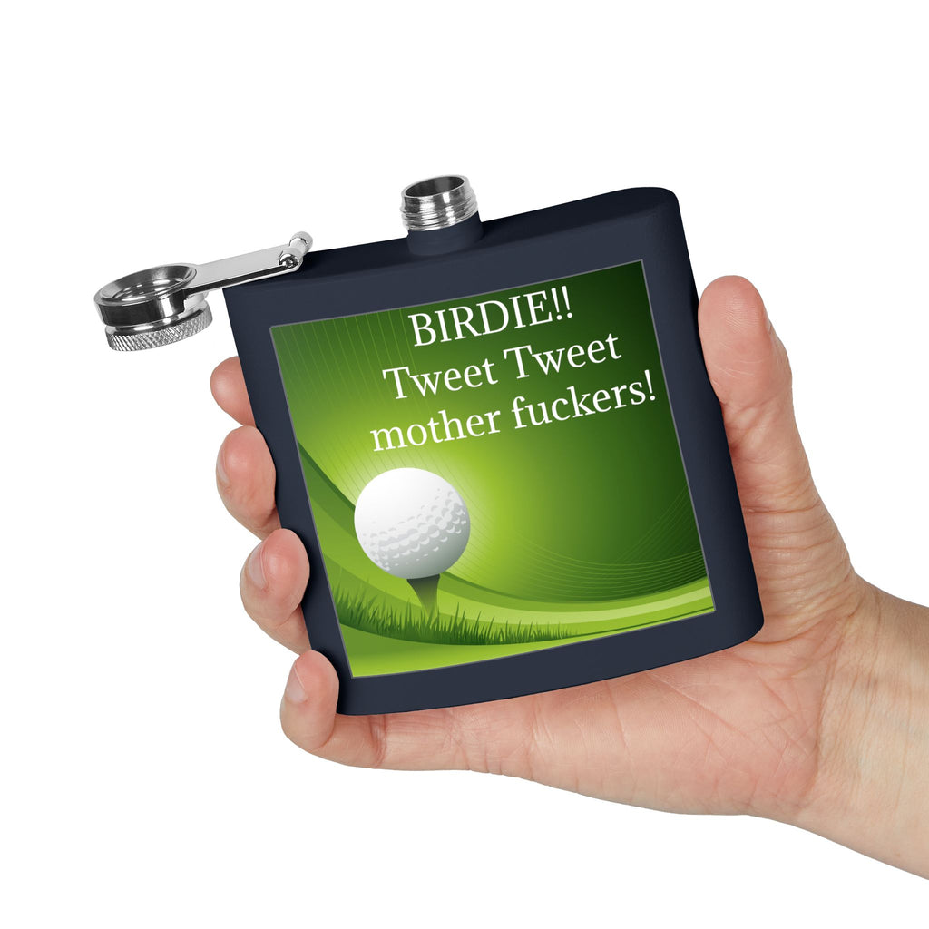Birdie Tweet Tweet Sleek Stainless Steel Flask