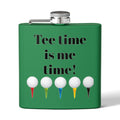 Tee Time is Me Time Sleek Stainless Steel Flask