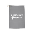 Gray I just can't Golf Towel