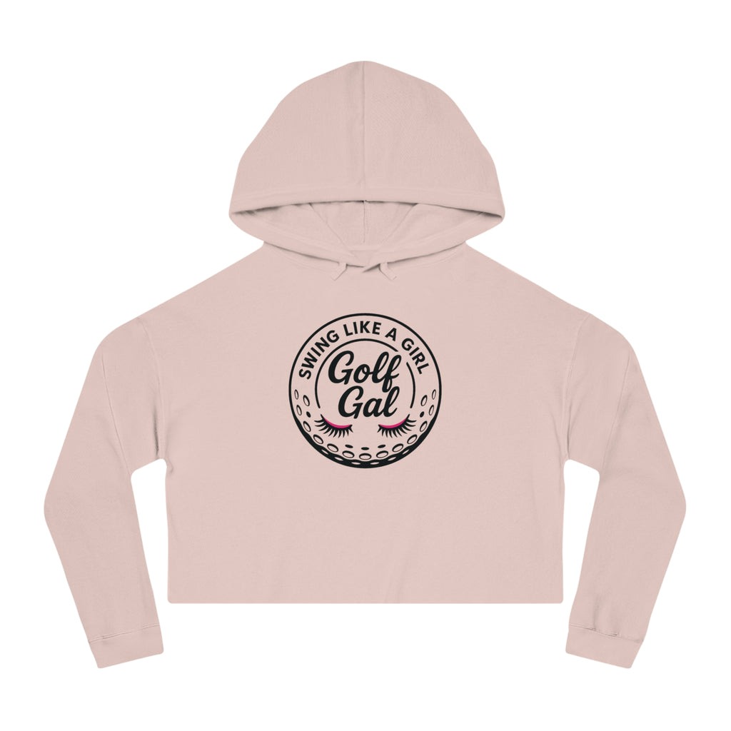 Golf Gal Swing Like a Girl Women's Cropped Sweatshirt