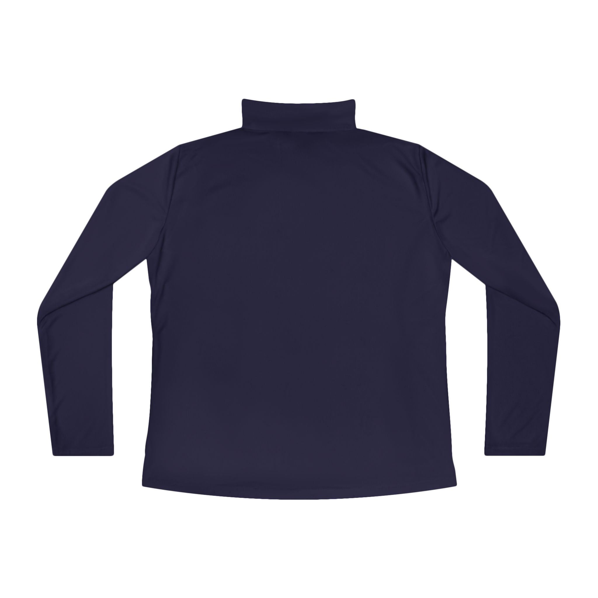 Swing Like A Girl Silhouette Ladies Quarter-Zip Pullover