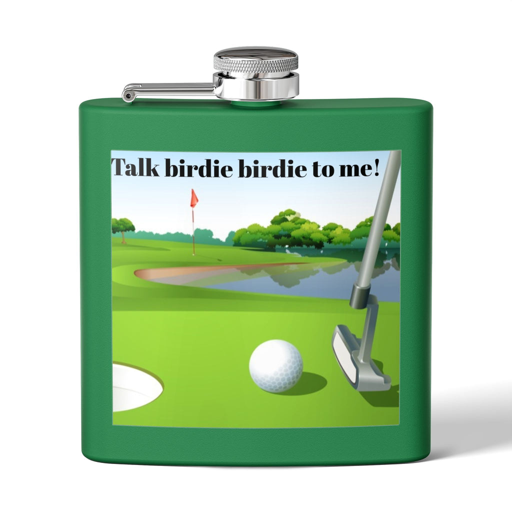Talk Birdie to Me Sleek Stainless Steel Flask
