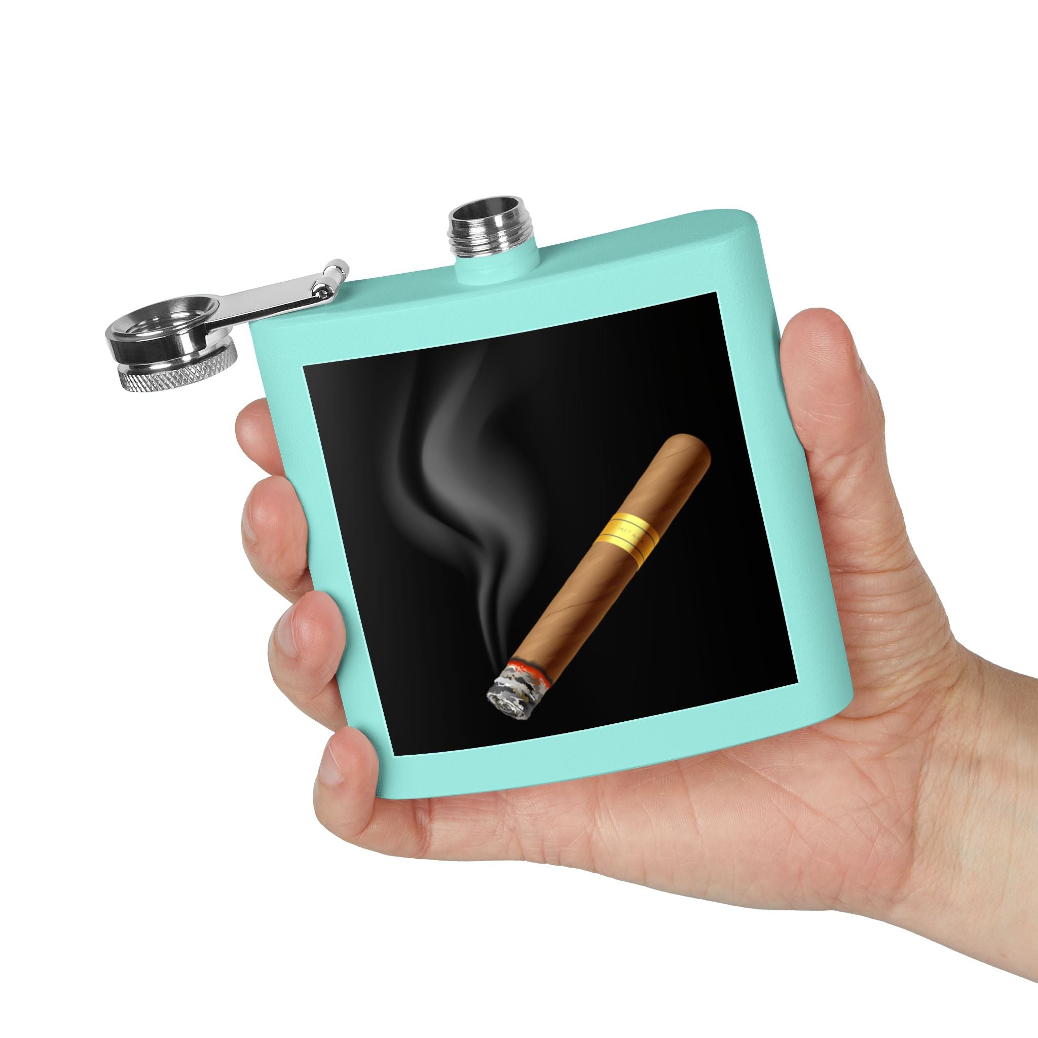 Cigar Sleek Stainless Steel Flask