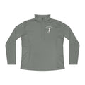 Swing Like A Girl Silhouette Ladies Quarter-Zip Pullover
