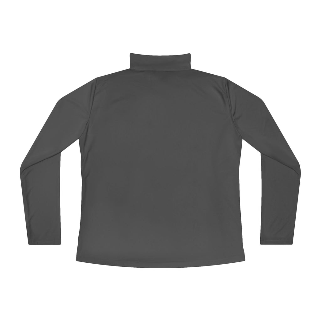 Swing Like A Girl Silhouette Ladies Quarter-Zip Pullover