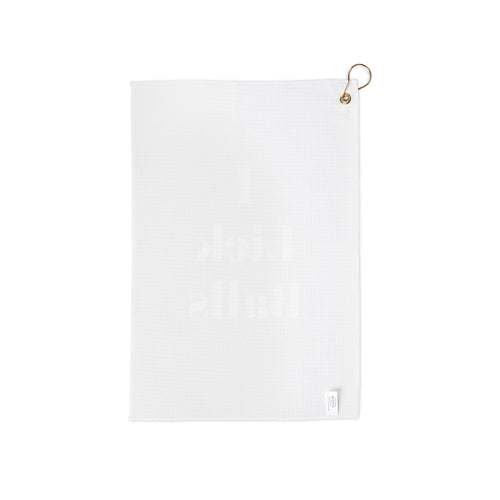 Black I lick balls Golf Towel