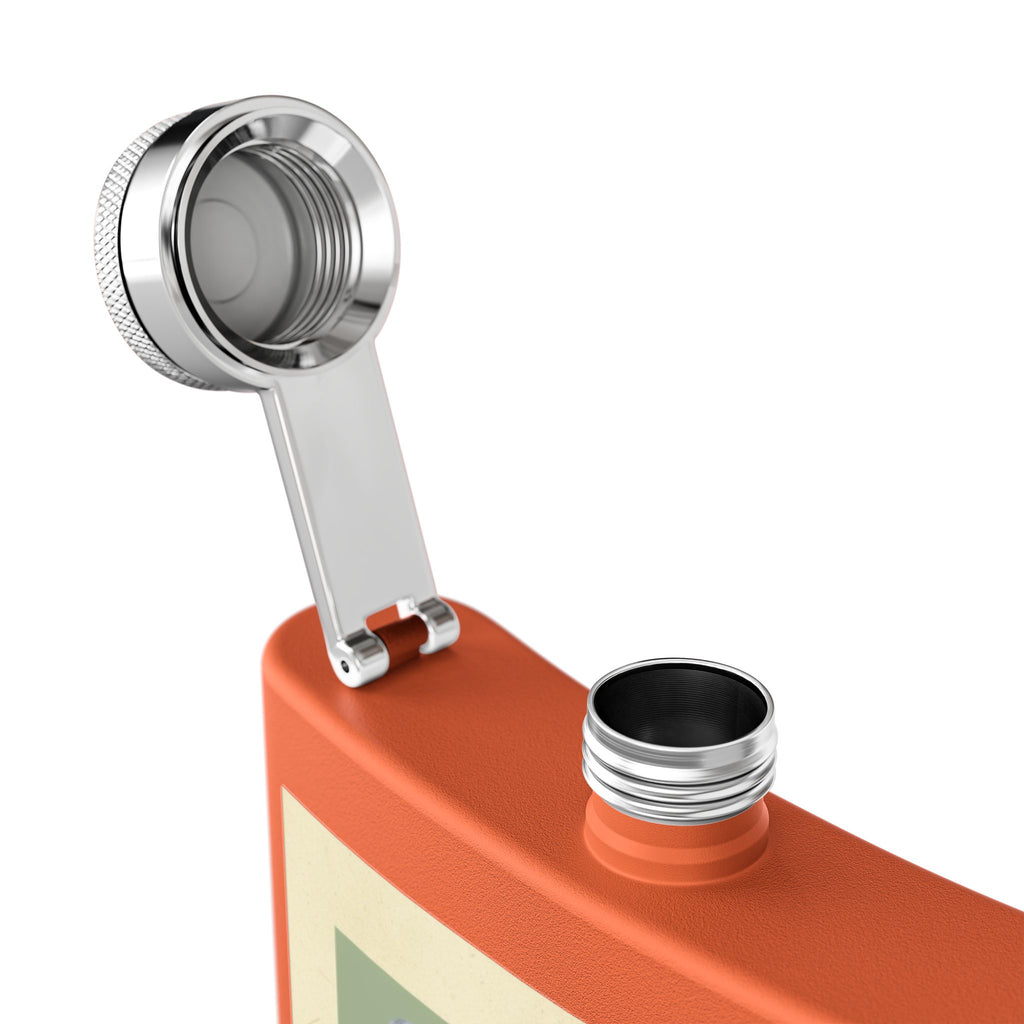 Retro Golf Sleek Stainless Steel Flask