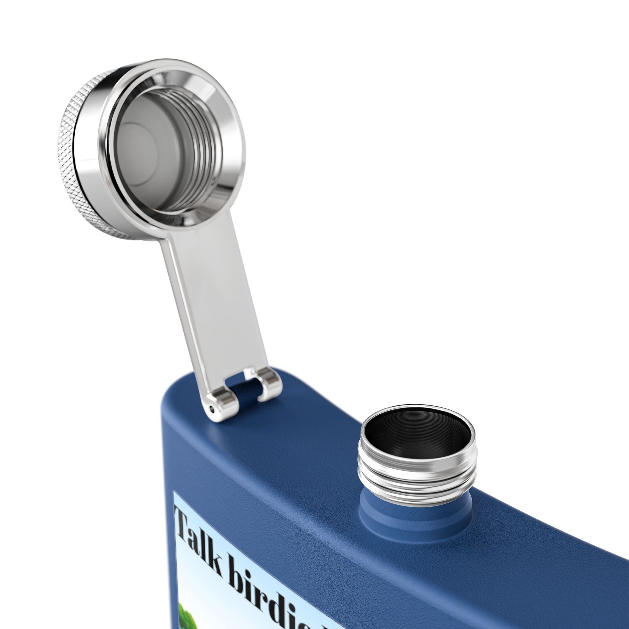 Talk Birdie to Me Sleek Stainless Steel Flask