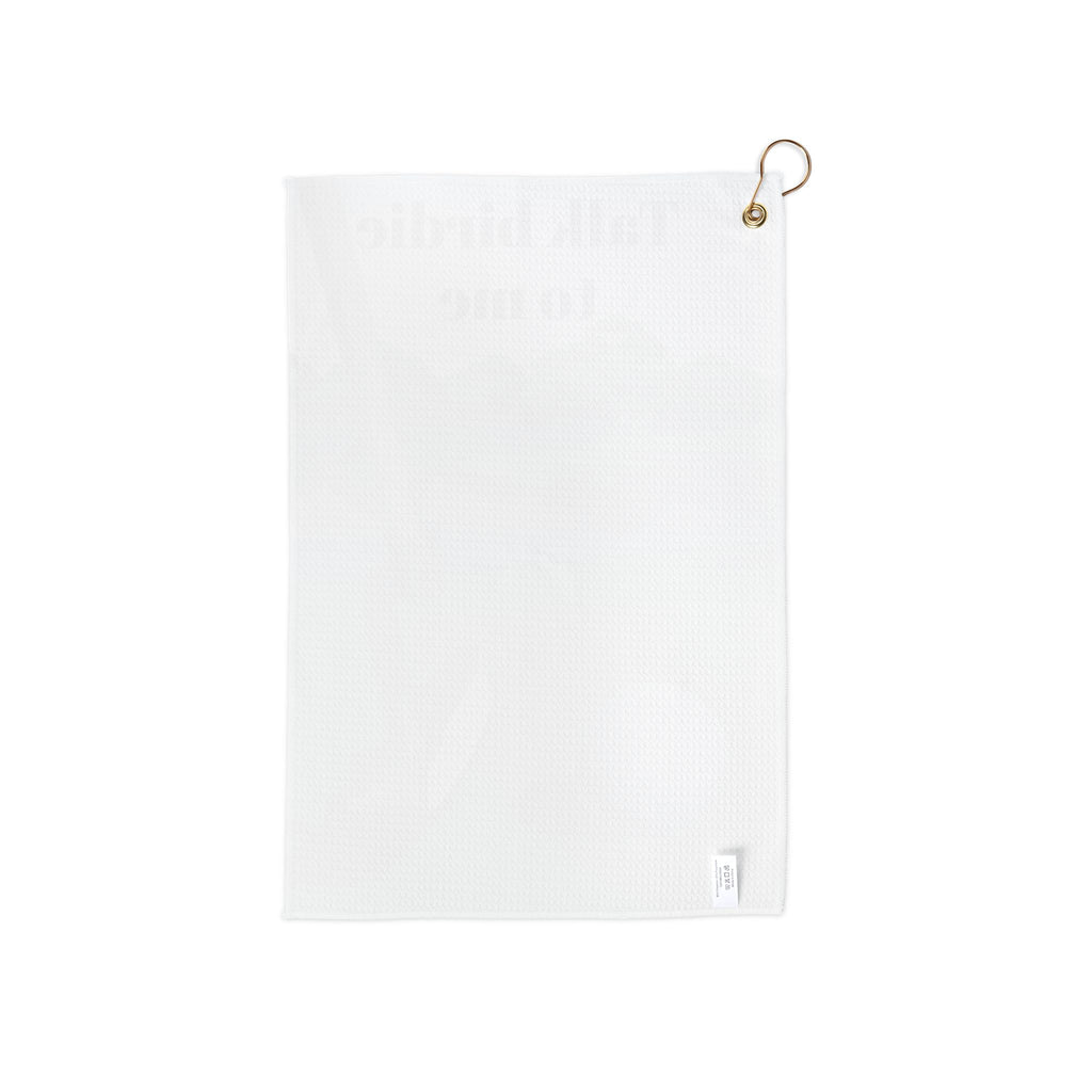 Talk birdie to me golf scene Golf Towel