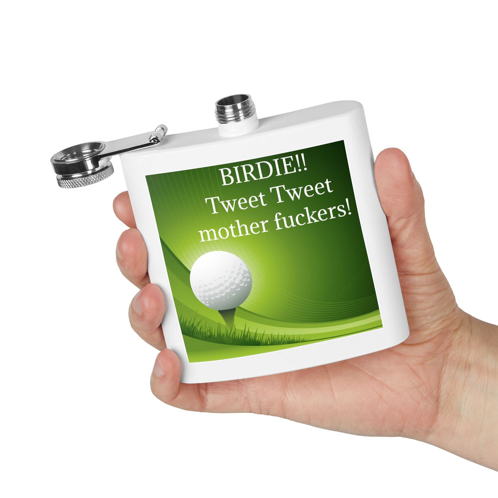 Birdie Tweet Tweet Sleek Stainless Steel Flask