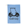blue golf guy cart Golf Towels