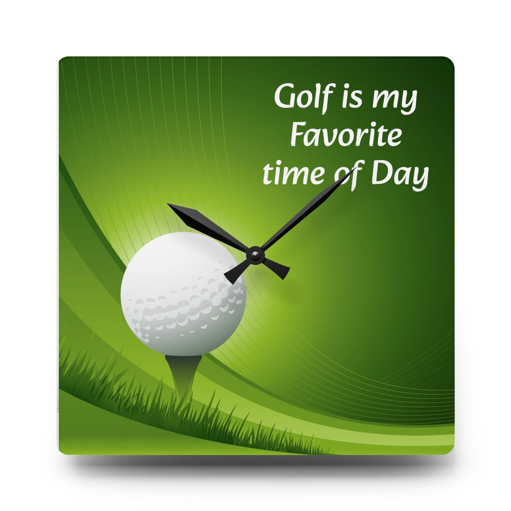 Golf Lover's Acrylic Wall Clock - Perfect Gift for Enthusiasts