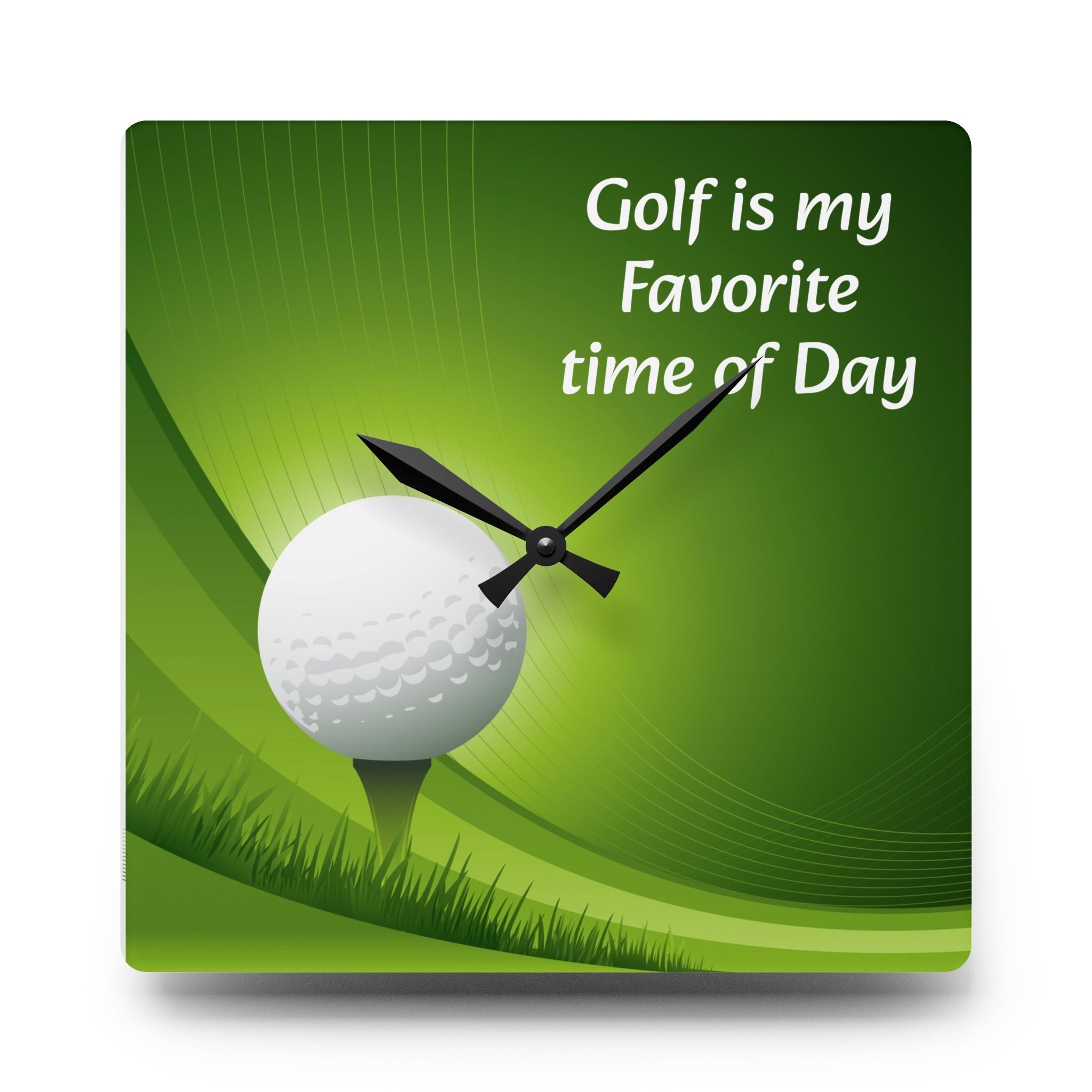 Golf Lover's Acrylic Wall Clock - Perfect Gift for Enthusiasts