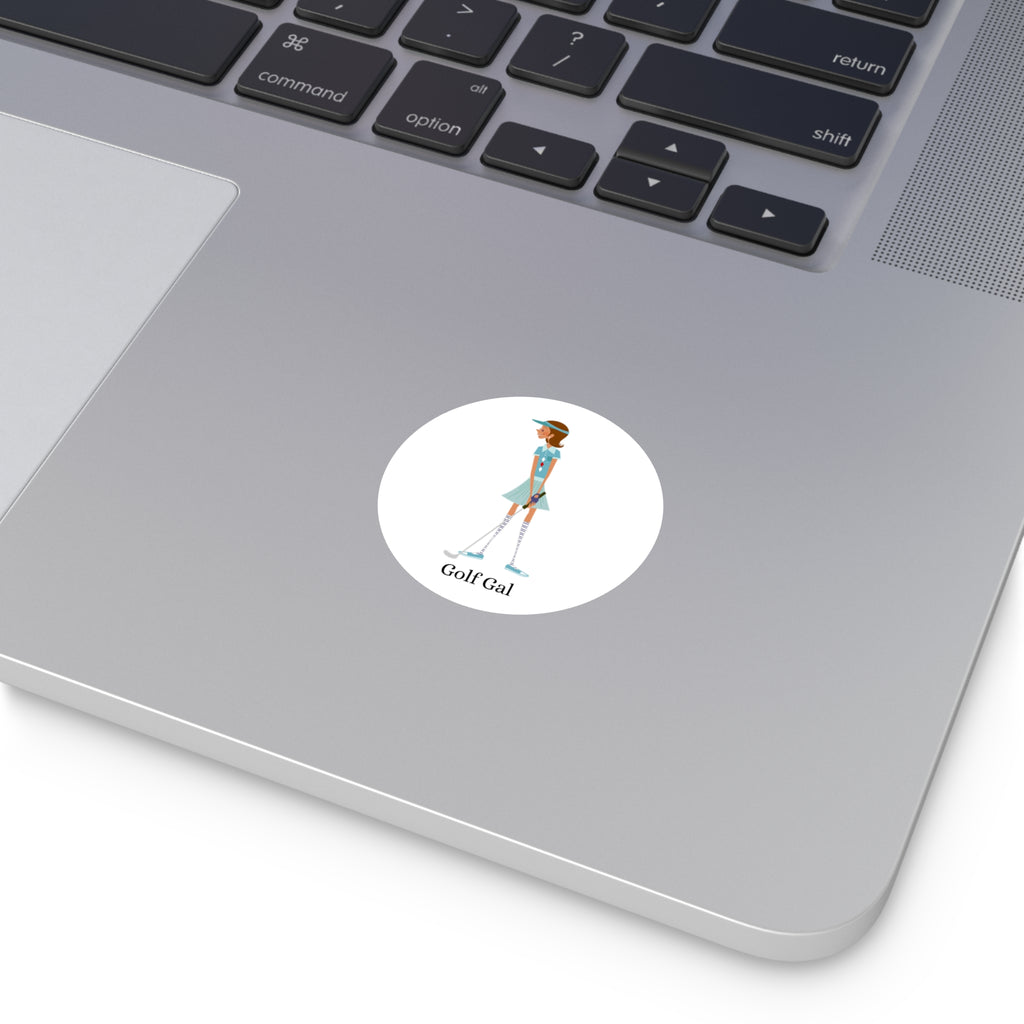 Golf Gal Round Stickers Lily
