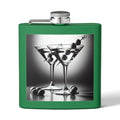 Martini Glass Sleek Stainless Steel Flask