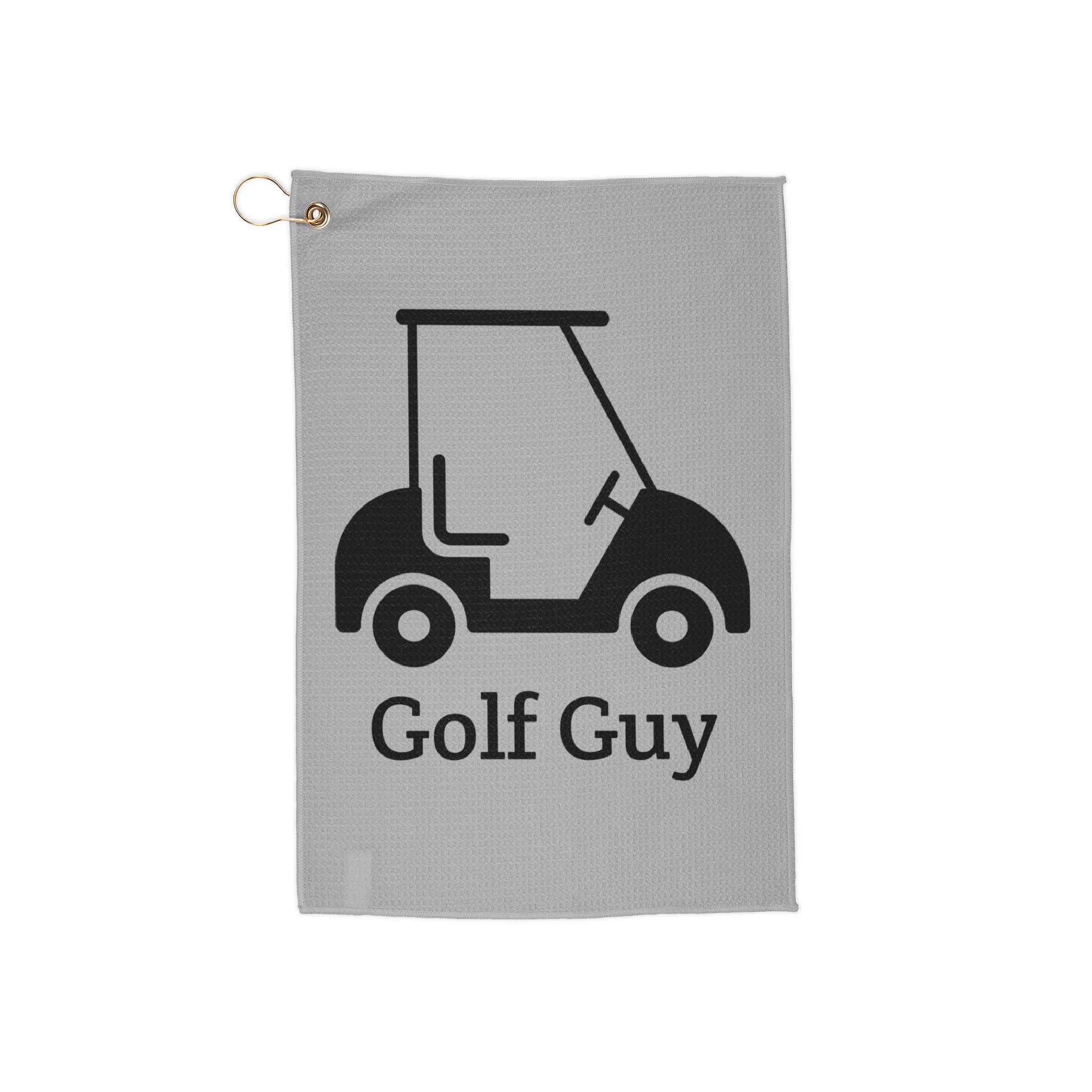 grey golf guy cart Golf Towels