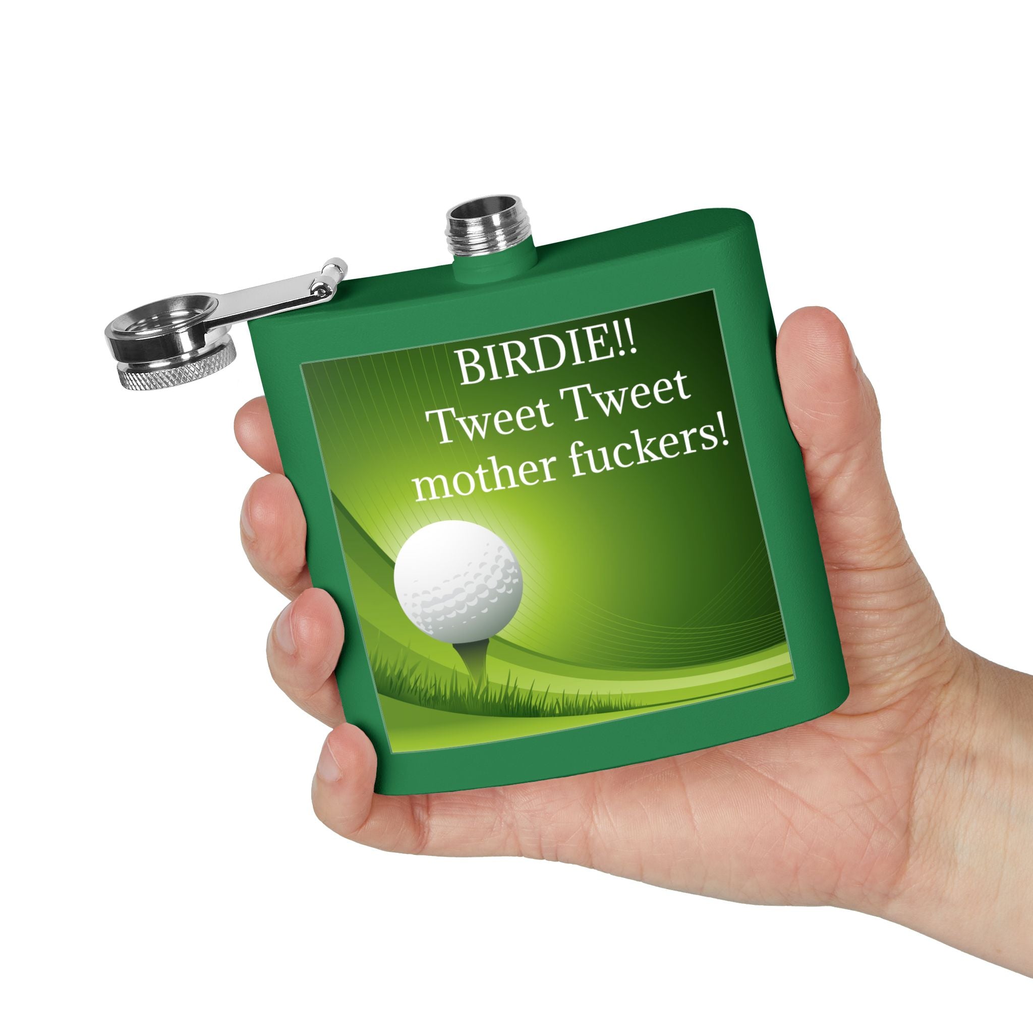 Birdie Tweet Tweet Sleek Stainless Steel Flask