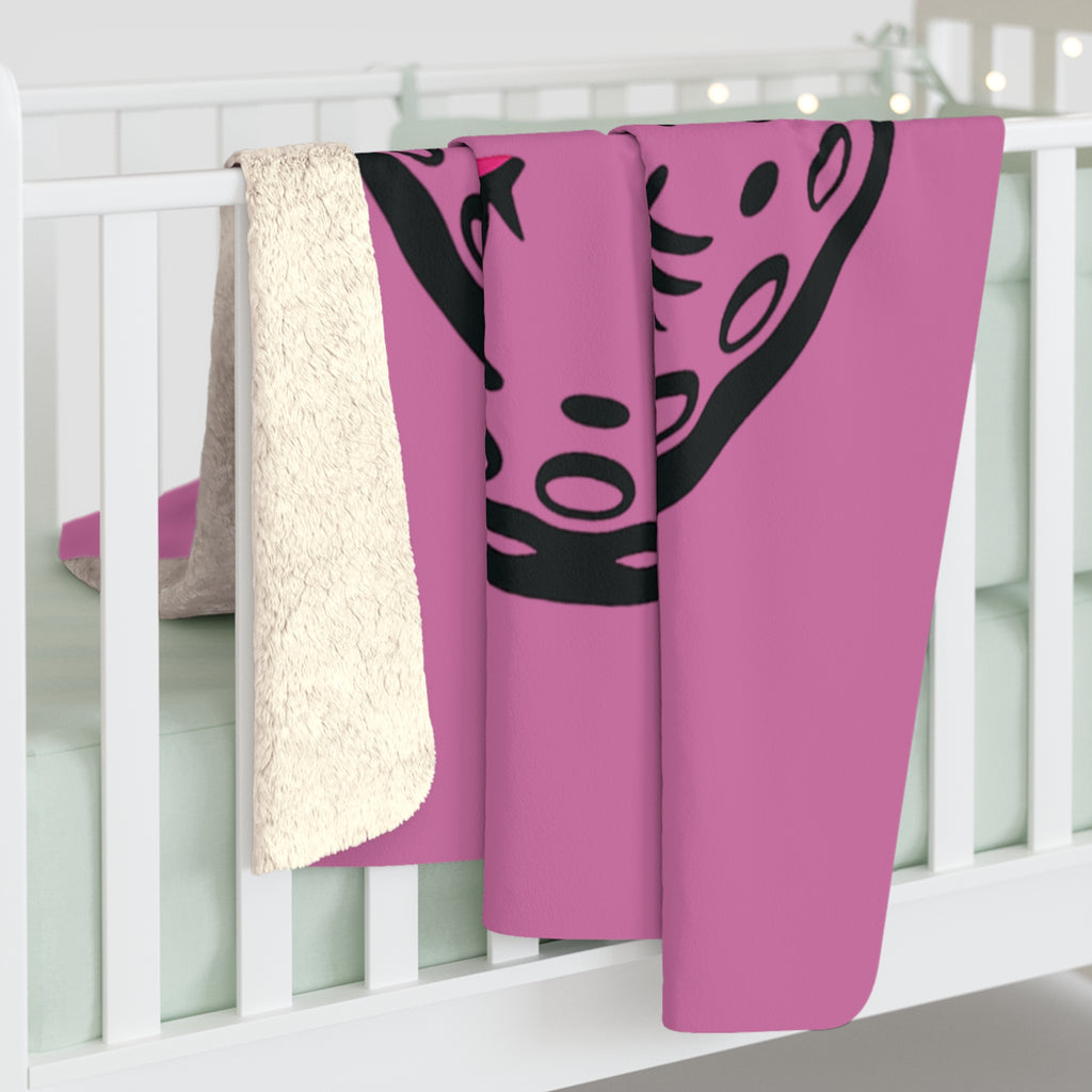 Swing Like A Girl Logo Sherpa Fleece Blanket
