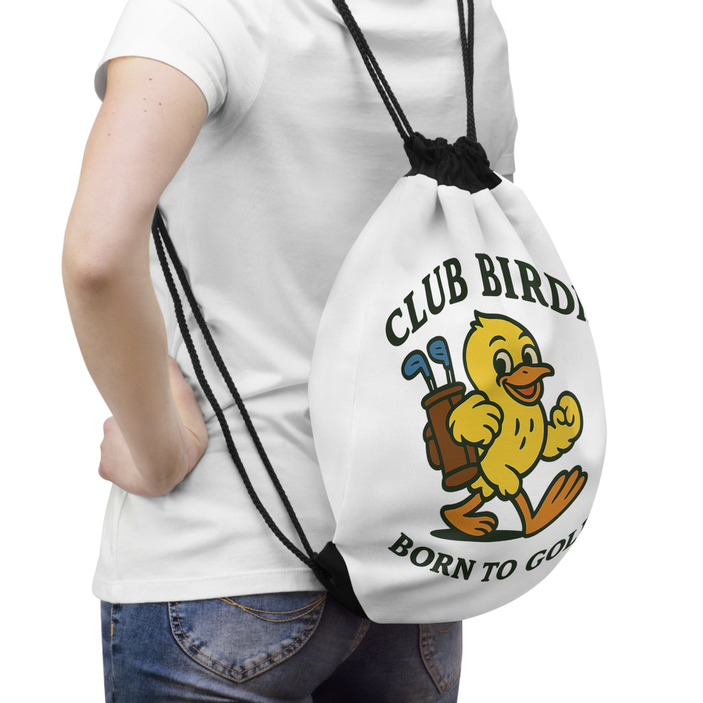Club Birdie Born to Golf Drawstring Bag