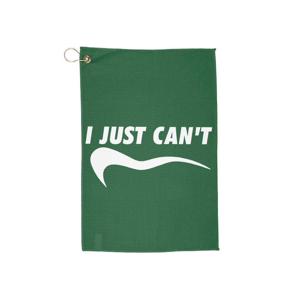 green I just can't Golf Towel
