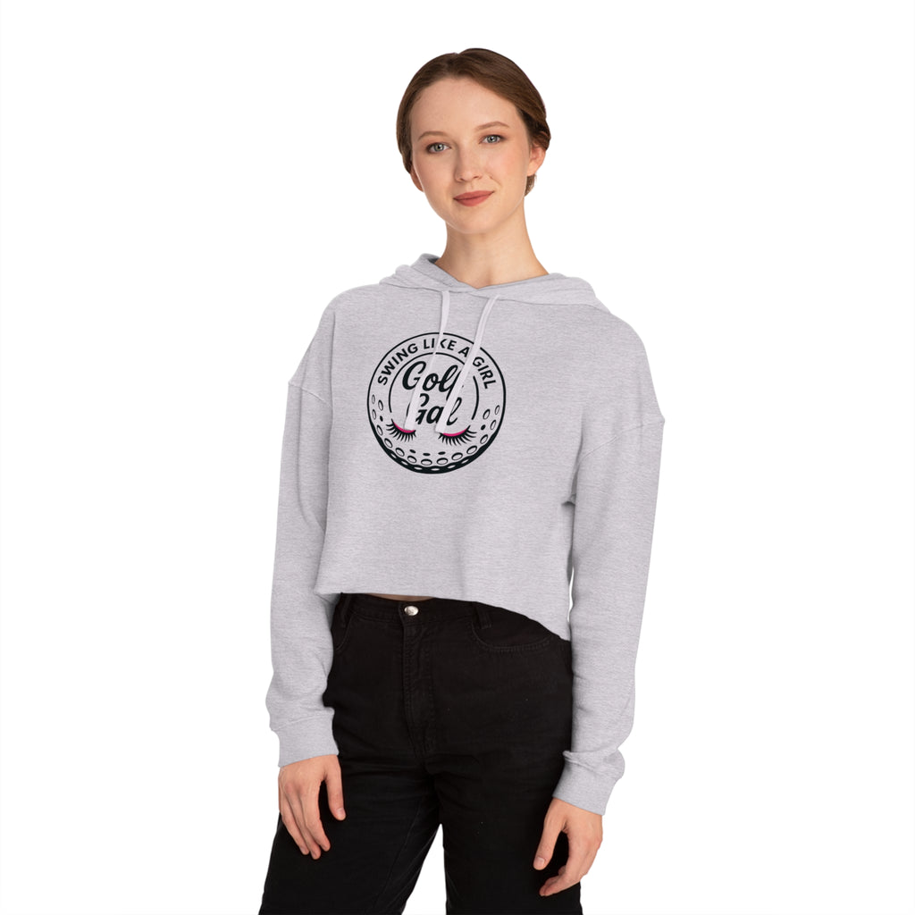 Golf Gal Swing Like a Girl Women's Cropped Sweatshirt
