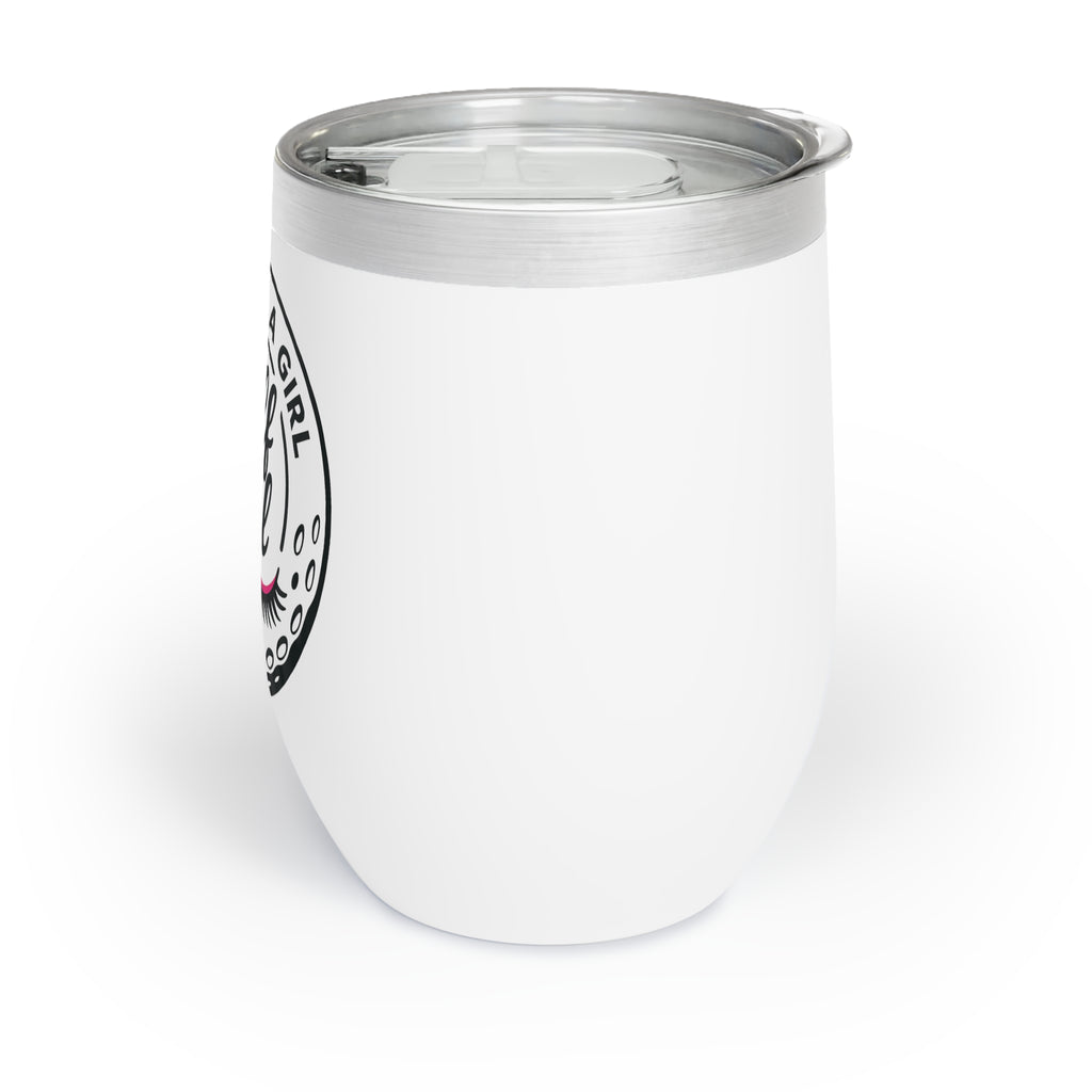 Swing Like a Girl Golf Gal Wine Tumbler