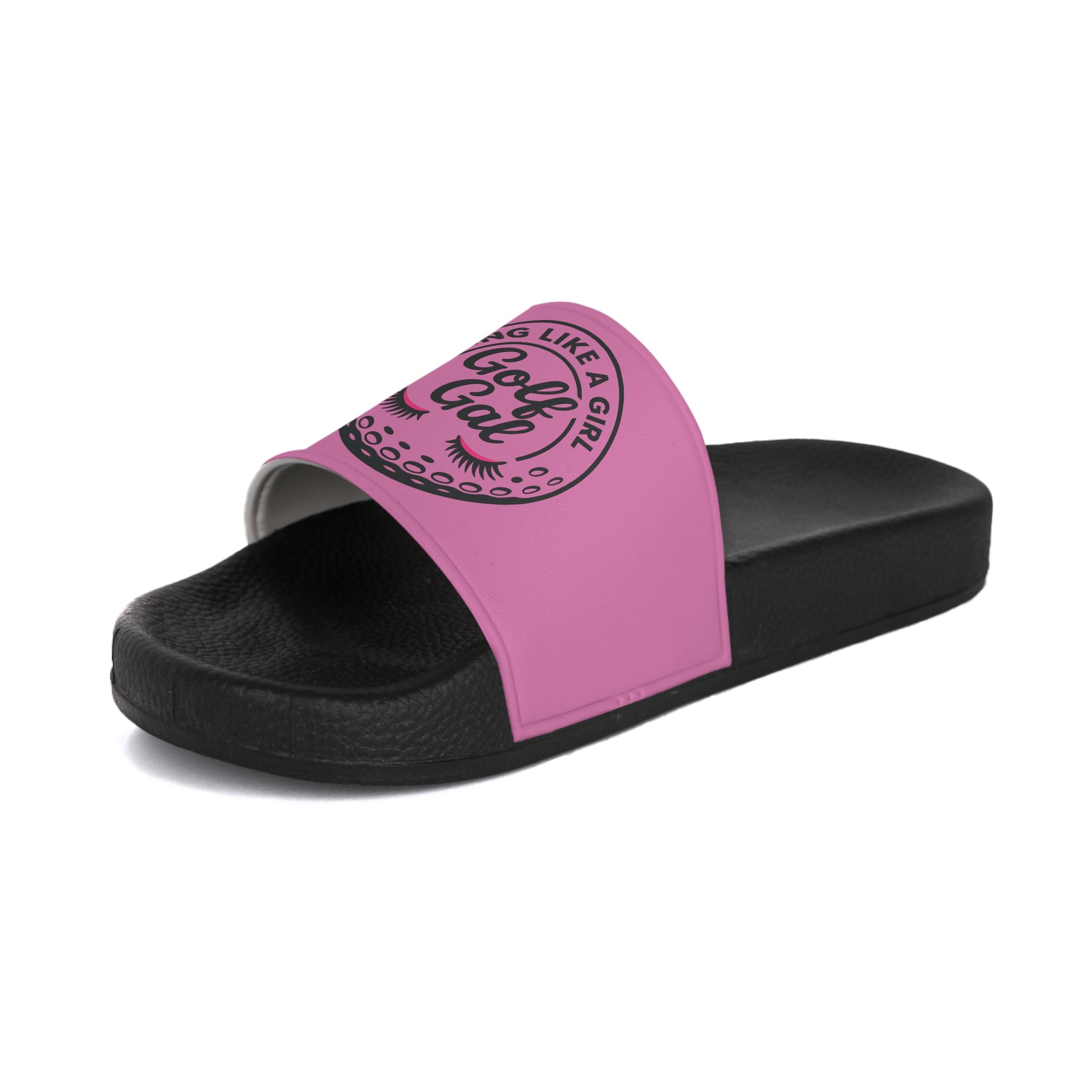 Pink Swing Like A Girl Golf Gal Women's Slide Sandals