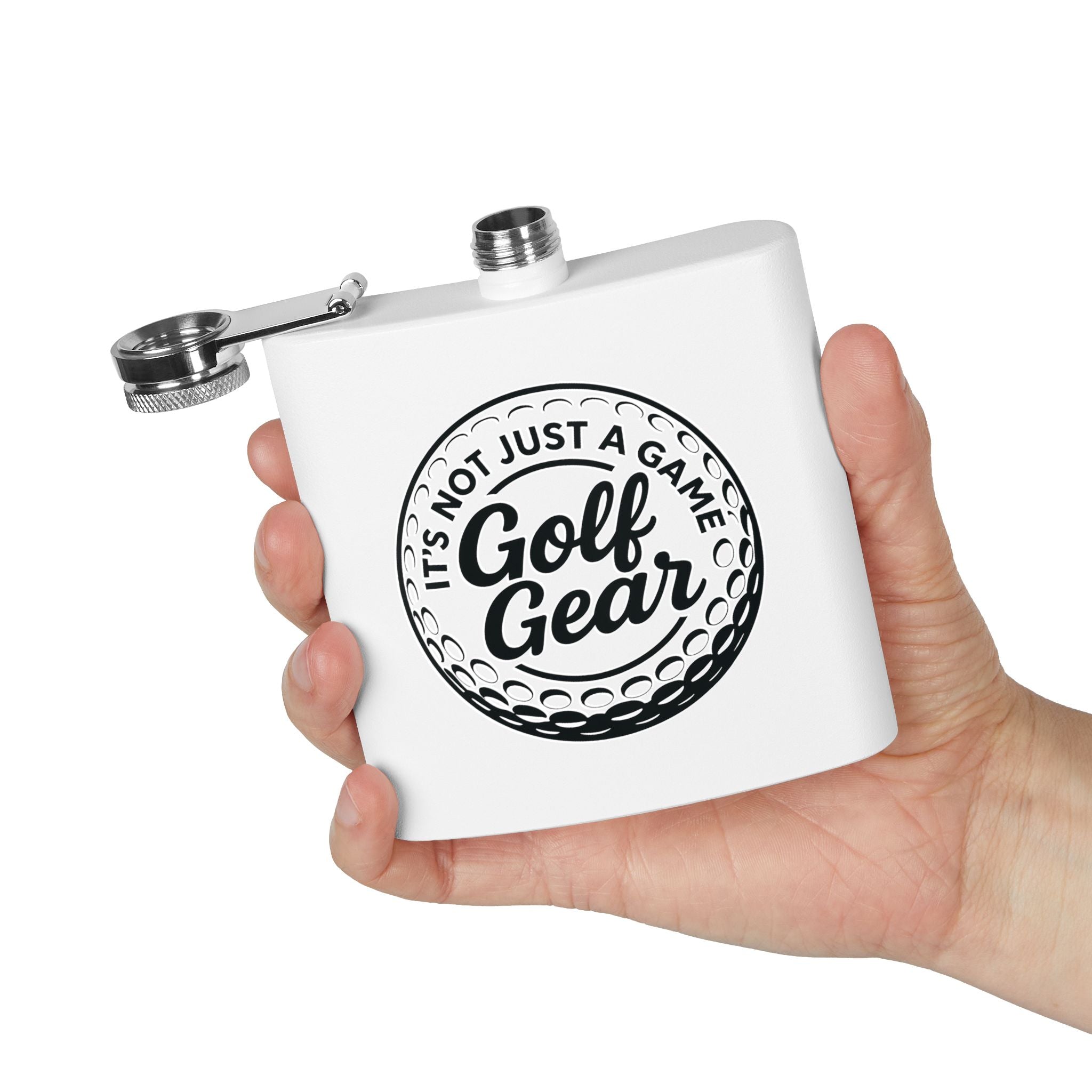 Golf Gear Sleek Stainless Steel Flask
