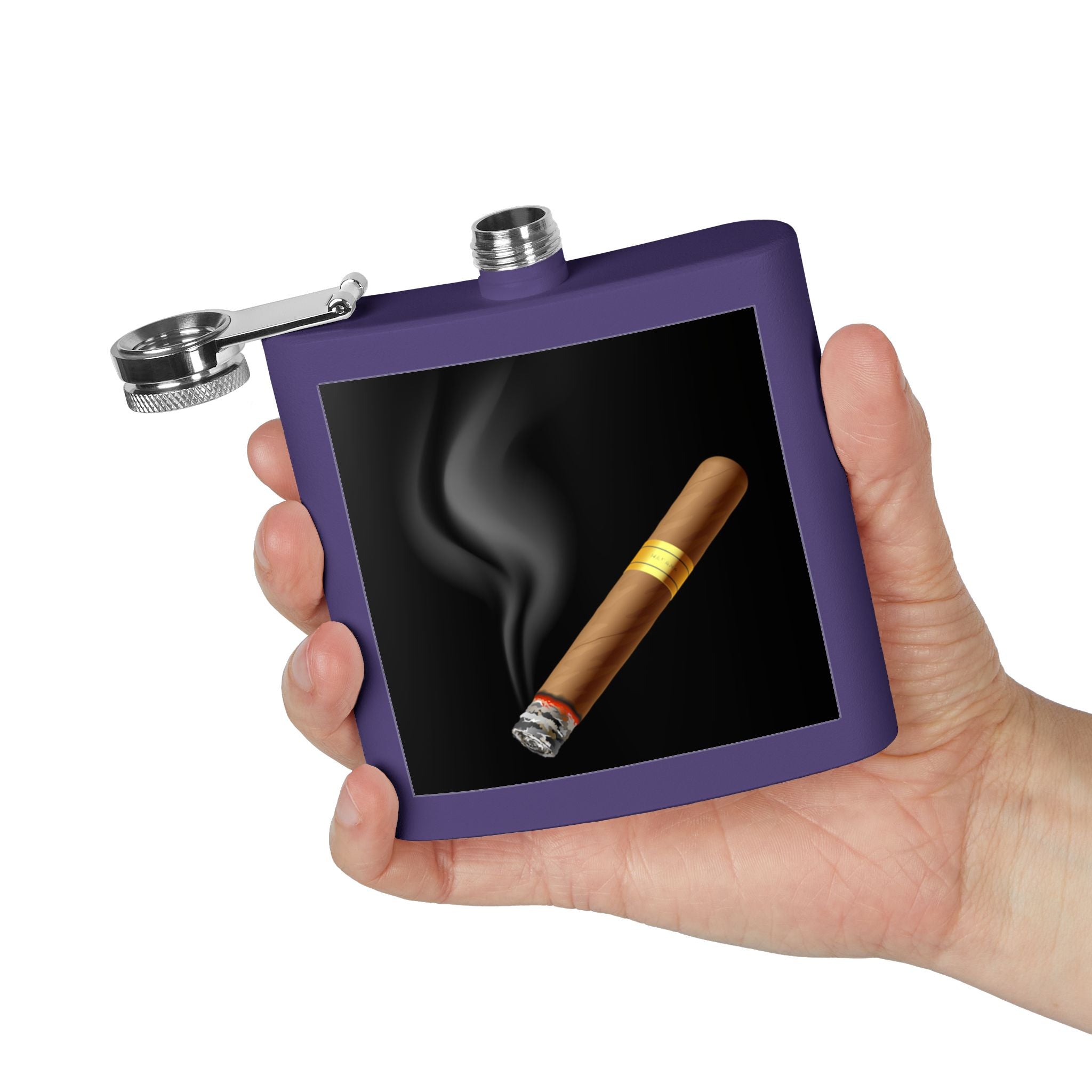 Cigar Sleek Stainless Steel Flask