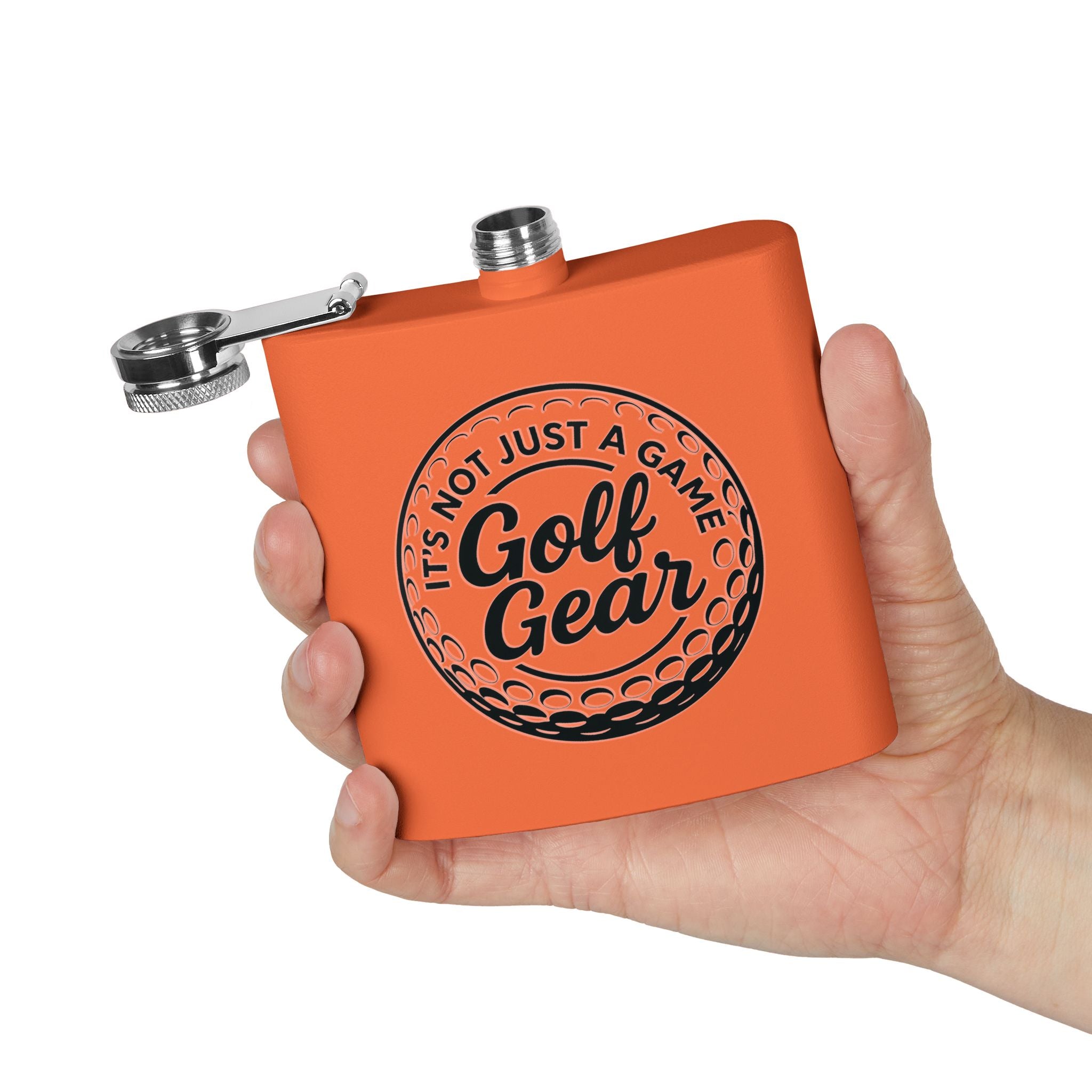 Golf Gear Sleek Stainless Steel Flask