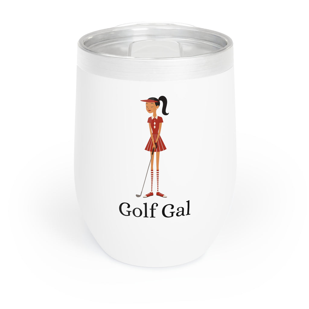Golf Gal Wine Tumbler Ruby