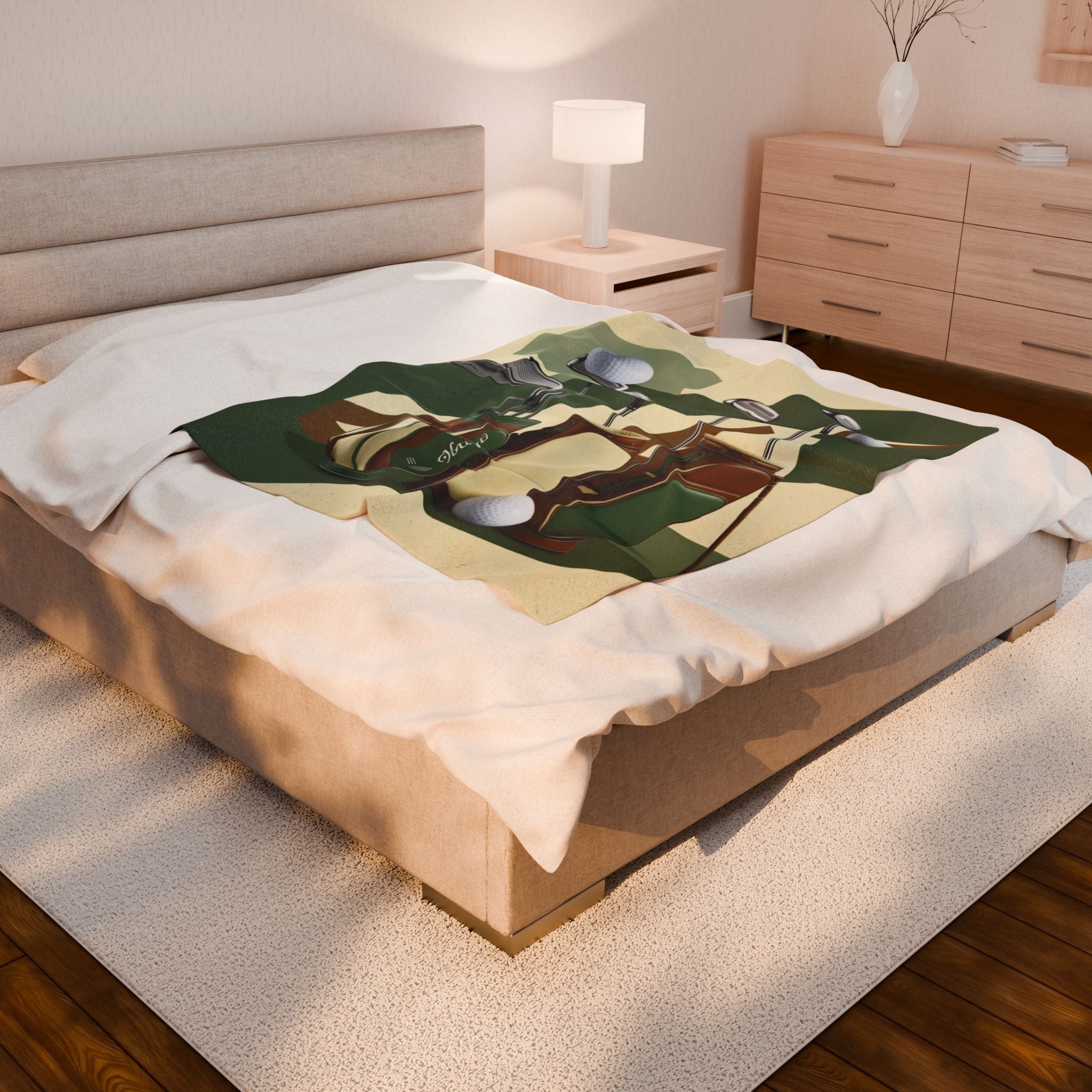 retro golf Velveteen Plush Blanket