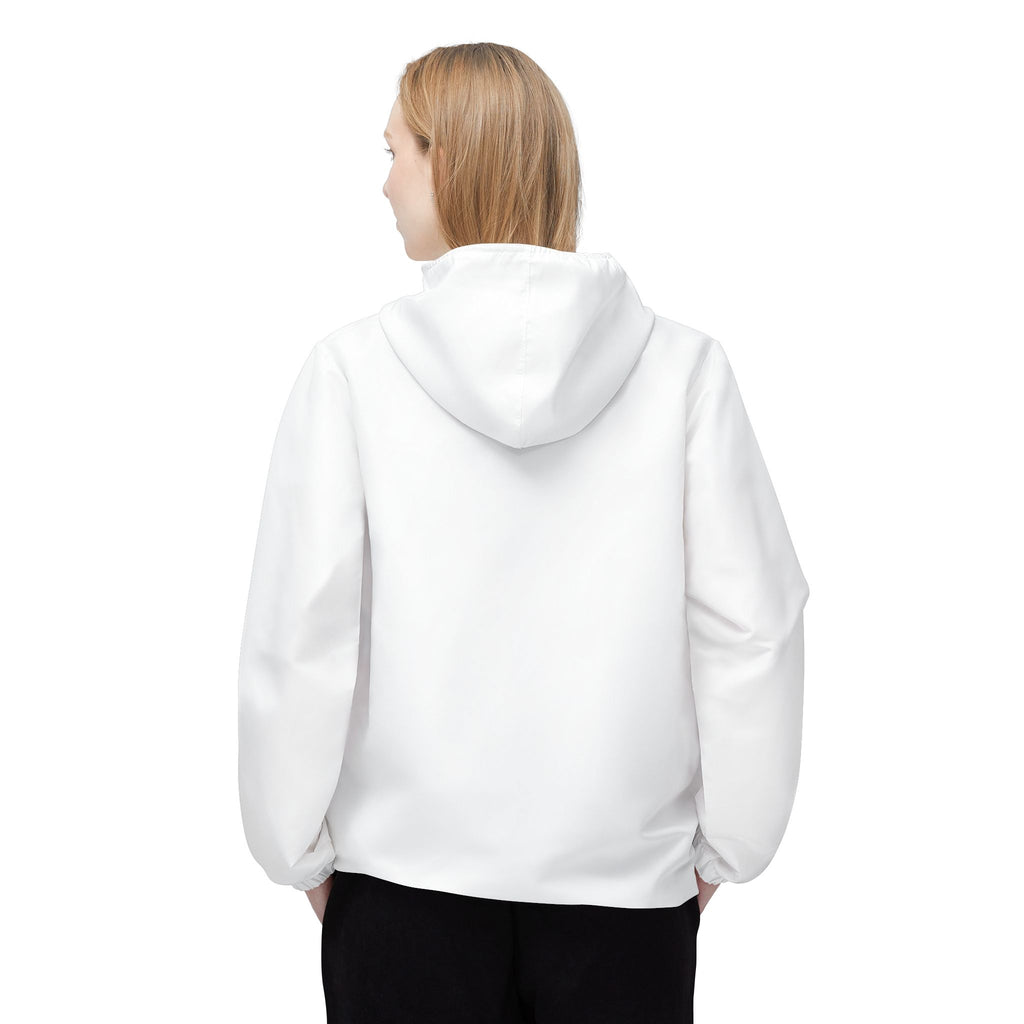 White Golf Gal Swing Like a Girl Windbreaker Jacket