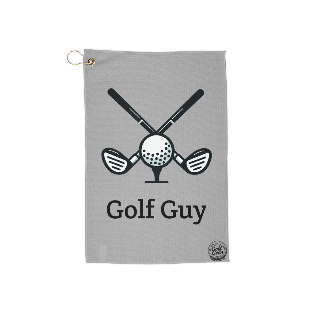 grey golf guy Golf Towels