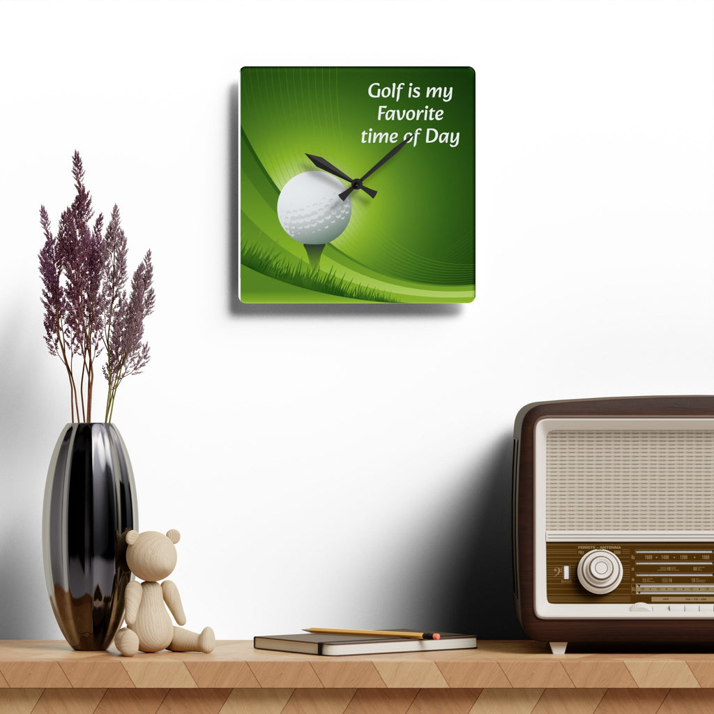 Golf Lover's Acrylic Wall Clock - Perfect Gift for Enthusiasts
