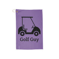 purple grey golf guy cart Golf Towels