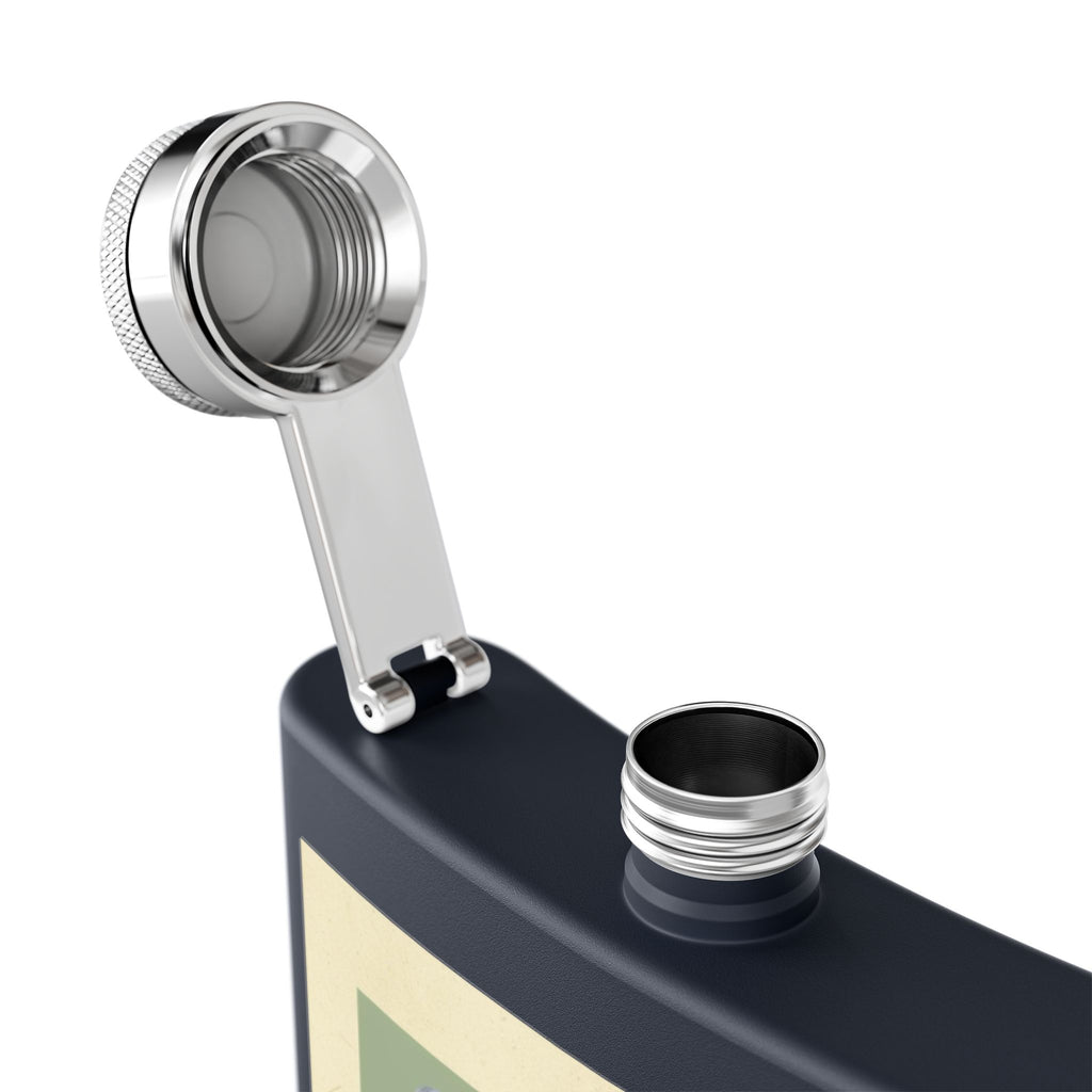 Retro Golf Sleek Stainless Steel Flask