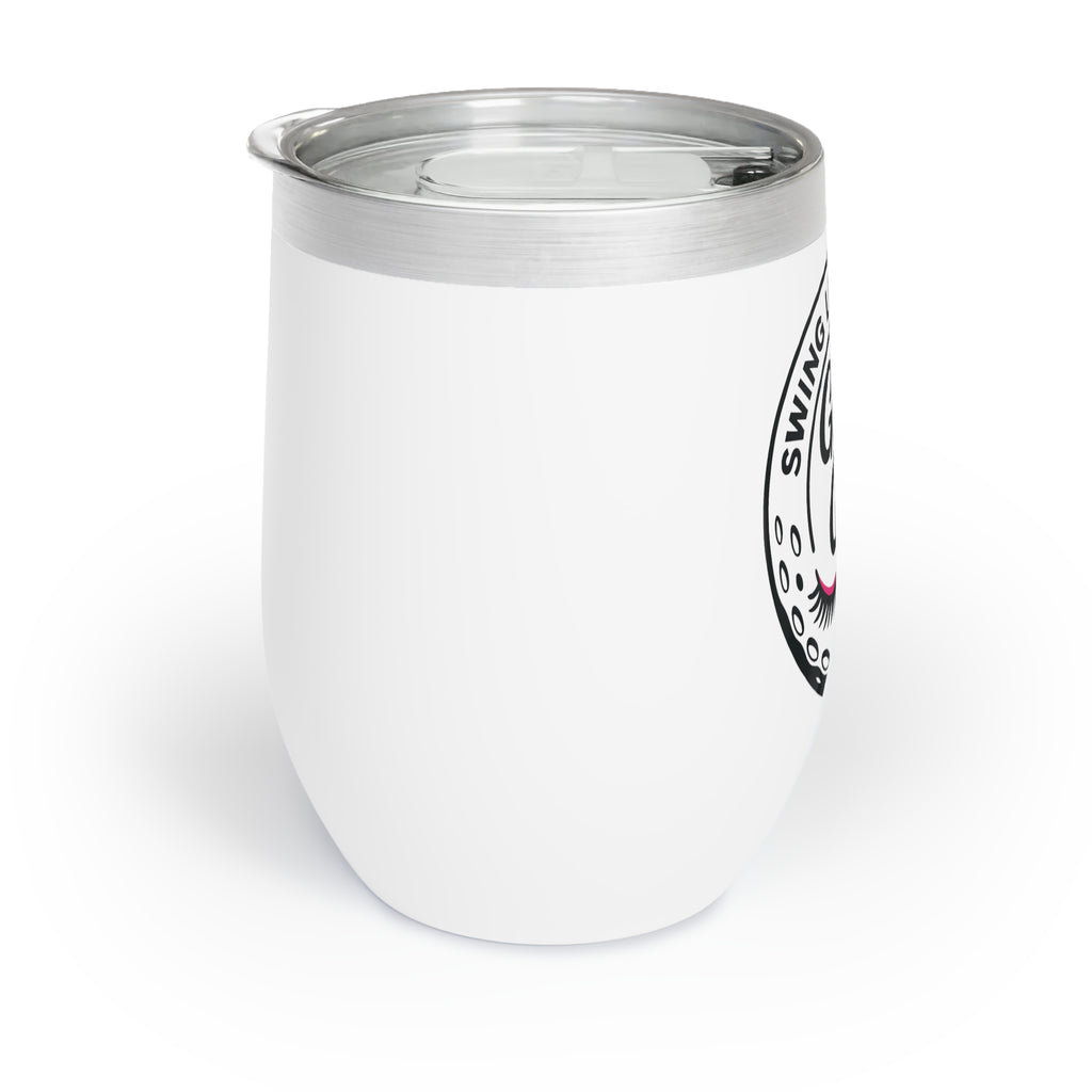 Swing Like a Girl Golf Gal Wine Tumbler