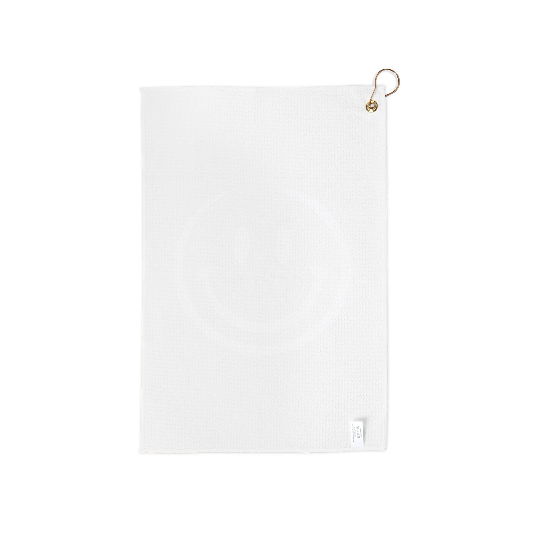 yellow smiley face Golf Towel