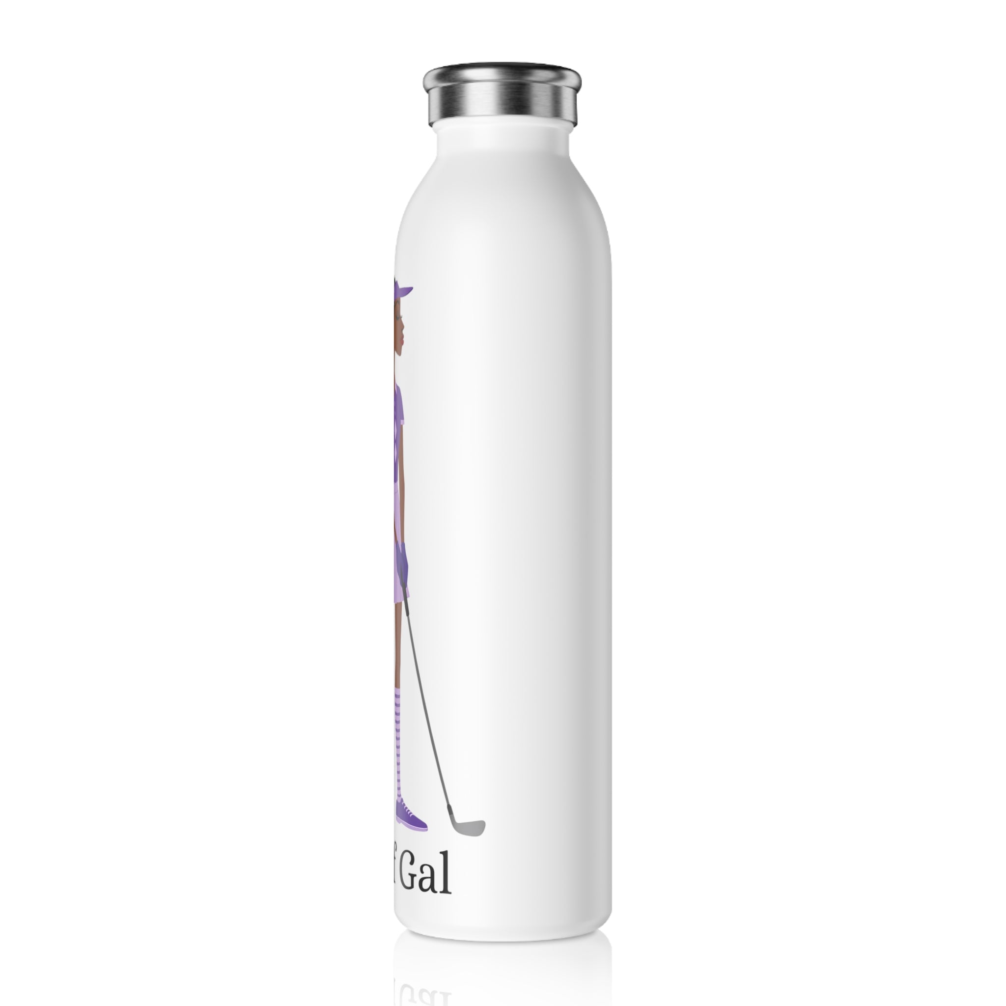 Golf Gal Slim Water Bottle Violet