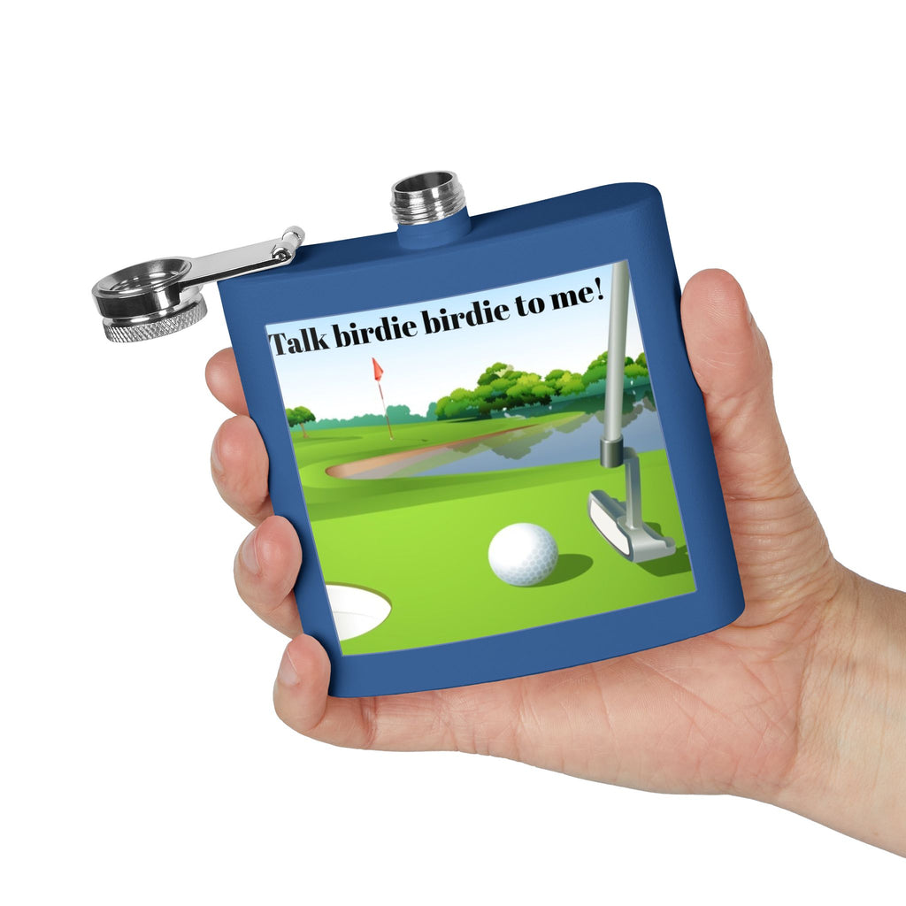 Talk Birdie to Me Sleek Stainless Steel Flask