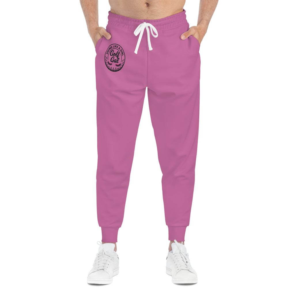 Hot Pink Swing Like A Girl Golf Gal Athletic Joggers